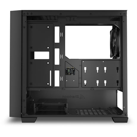 Carcasa de torre midi Sharkoon j1000 argb (negro | 3x usb-a | rgb | vidrio templado)