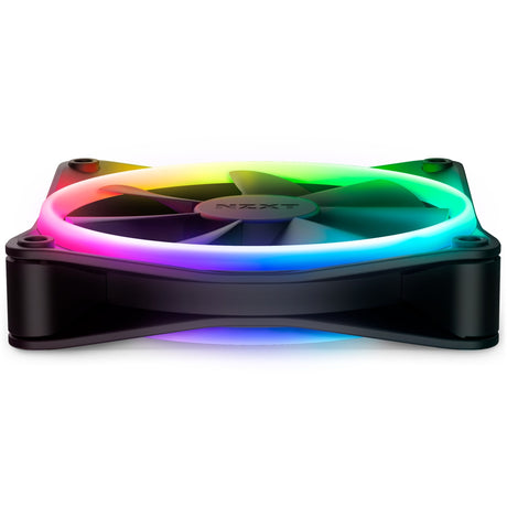 Nzxt f120 rgb duo ventilador de caja (negro, 120 x 120 x 25 mm, pwm, sin controlador)
