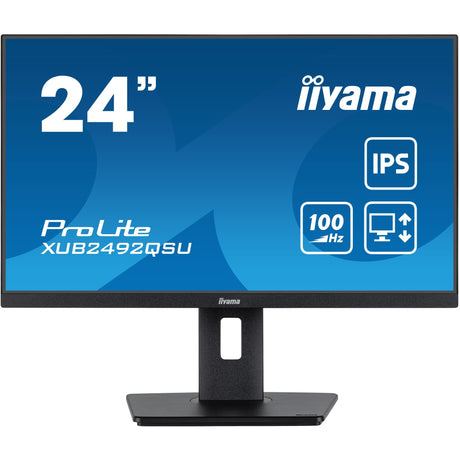Monitor Iiyama prolite xub2492qsu-b1 23,8 (negro (mate), HDMI, display port, 3x USB-A, USB-C)