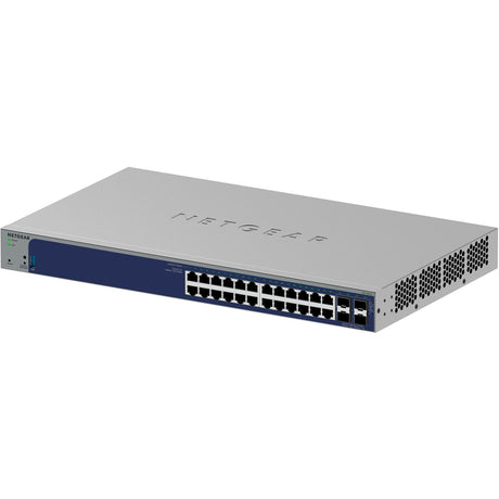 Conmutador inteligente Gigabit Netgear de 24 puertos con 4 puertos SFP+ (gris, 10 GB)