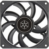 Silverstone air slimmer 120 ventilador de caja (negro, 120 x 15 x 120 mm, pwm)