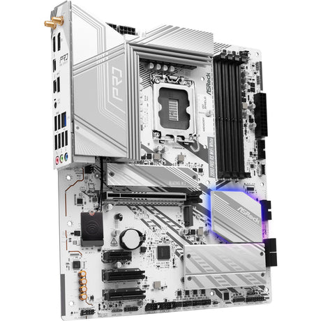 Placa base Asrock Z890 Pro RS WiFi Blanco Socket 1851 (blanco, RAID, 2,5 GB-LAN, Wi-Fi 6e, BT, Sonido, ATX)