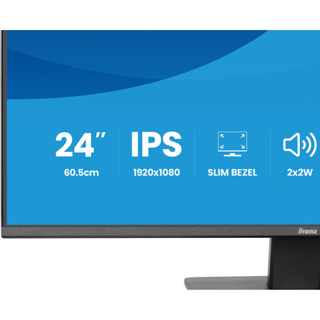 Monitor Iiyama prolite x2493hsu-b1 23,8 (negro (mate), 120 Hz, HDMI, display port, USB, audio)