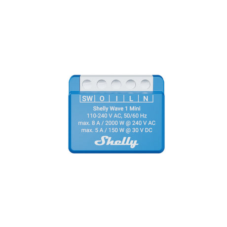 Shelly wave 1 mini lr (eu) relé (azul, z-wave)