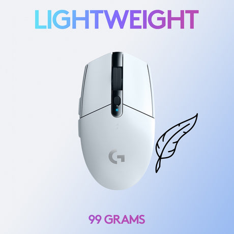 Ratón inalámbrico para juegos Logitech g305 lightspeed (blanco, 200 – 12 000 ppp)