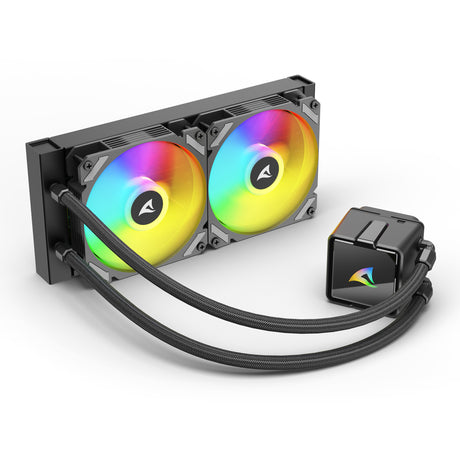 Sharkoon s50 argb refrigeración por agua (negro, pwm de 4 pines)