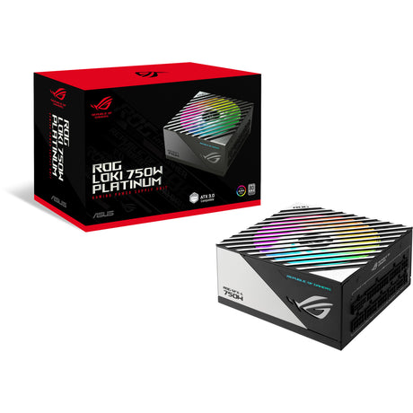 Fuente de alimentación modular Asus ROG Loki SFX-L Platinum de 750 vatios (negro, 1x 12V-2x6, 3x PCIe)
