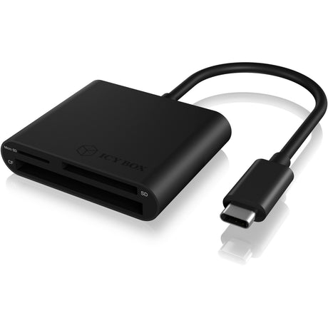 Lector de tarjetas Icy box ib-cr301-c3 (negro, usb tipo c)