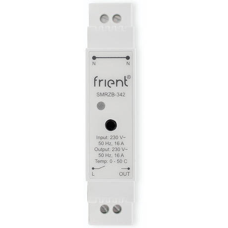 Relé din inteligente Frient (gris claro, zigbee)