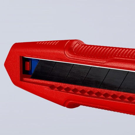 Knipex cutix cortador de cajas de cuchillos universal (rojo azul, incl. 2 hojas de cuchillo)