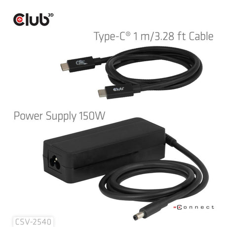 Estación de acoplamiento para pantalla cuádruple Club 3D 14-1 USB-C (negro)