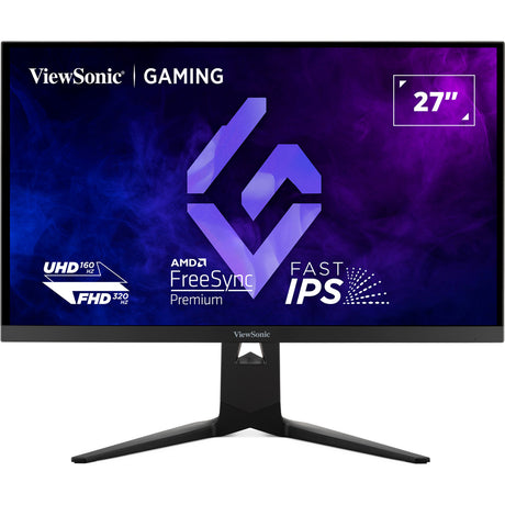 Viewsonic xg275d1-4k monitor de juegos de modo dual 27 (negro, 2x HDMI, 1x puerto de pantalla, USB-C, 160 Hz)