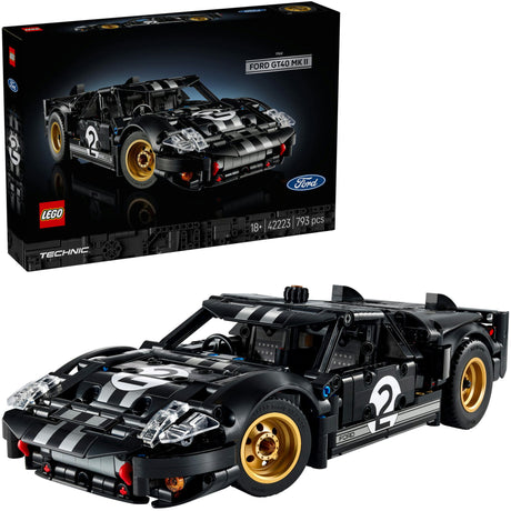 Lego technic 42223 1966 ford gt40 mkii coche de carreras