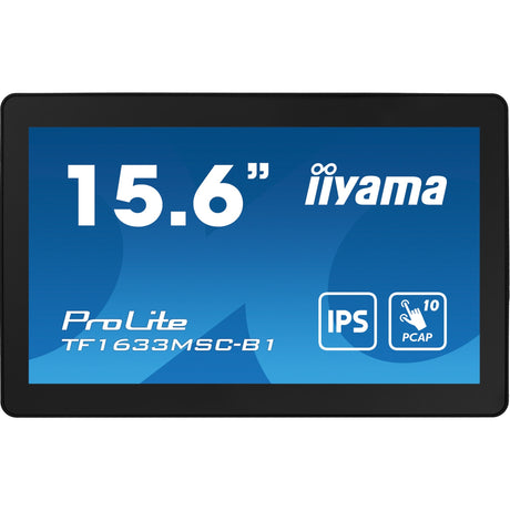 Monitor de pantalla táctil Iiyama prolite tf1633msc-b1 15.6 (negro, HDMI, display port, 2x USB-A)