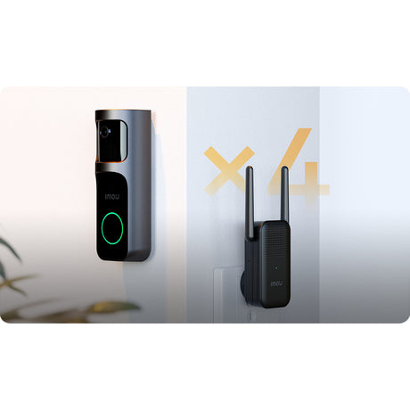 Kit Imou Doorbell 2s (negro, 2k, completamente inalámbrico)