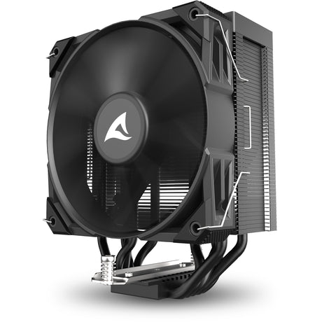 Enfriador de CPU Sharkoon a50 (negro, conector de ventilador PWM de 4 pines)