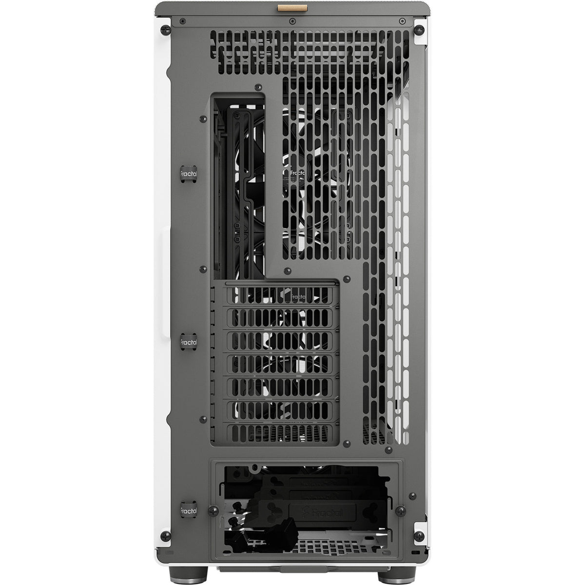 Fractal Design North XL RC Chalk White TG Clear Midi Tower Housing (color madera blanca | 2x USB-A | 1x USB-C | vidrio templado)