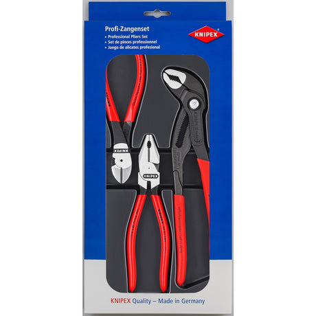 Knipex power set 00 20 10 juego de alicates (negro, 3 piezas)