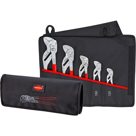Knipex 001955s4 Juego de alicates para llaves de 5 piezas en bolsa enrollable