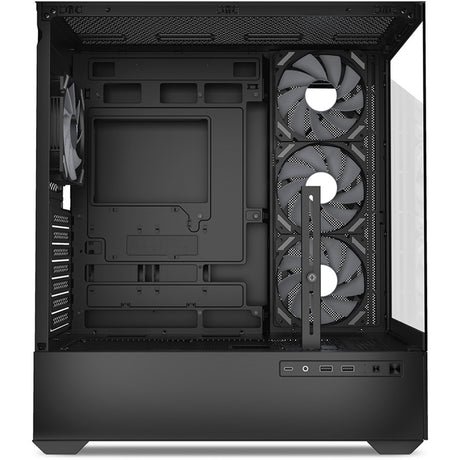 Carcasa de torre midi Sharkoon ak6 rgb (negro | 2x usb-a | 1x usb-c | rgb | vidrio templado)