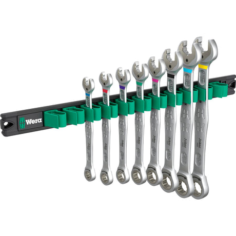 Wera 9632 banda magnética 6000 joker imperial 1 juego de llaves de trinquete combinadas (pulgadas, 8 piezas)