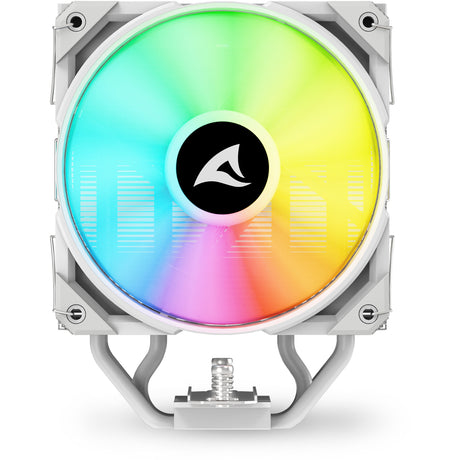 Enfriador de CPU Sharkoon a40 rgb (blanco, conector de ventilador pwm de 4 pines)