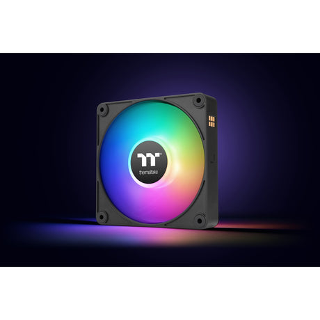 Thermaltake CT120 EX Ventilador de refrigeración para PC con sincronización inversa ARGB (paquete de 3 ventiladores) Ventiladores de caja (negro, 3 piezas, 120 x 120 x 25 mm, PWM)