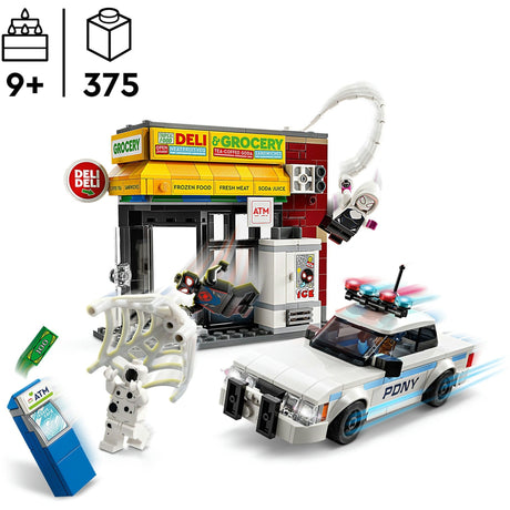 Lego super héroes 76311 spider-verse: miles morales vs. la burla