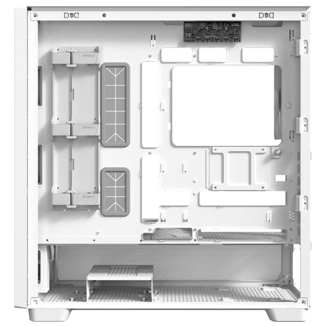 Carcasa de torre midi Antec flux (blanca | 2x USB-A | 1x USB-C | vidrio templado)