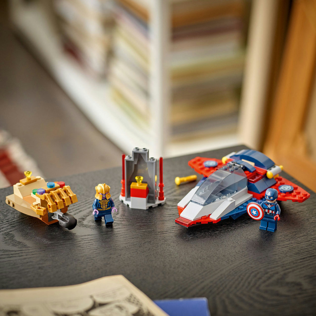 Lego super héroes marvel 76319 capitán américa vs. thanos