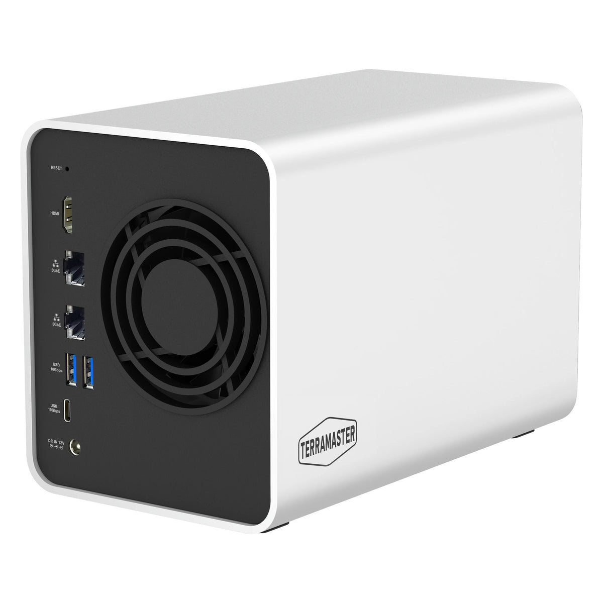 Terramaster f2-425 plus nas (blanco, 2x 5GBe, HDMI, USB)