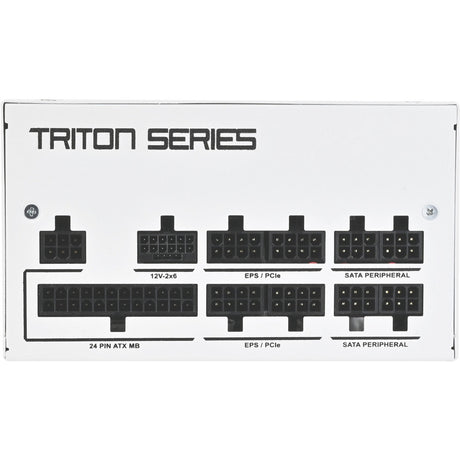 Fuente de alimentación modular Silverstone triton 1000rz de 1000 vatios (blanca, 1x 12v-2x6, 4x pcie)
