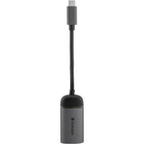 Adaptador Verbatim USB 3.2 gen 1, USB-C > RJ-45 (negro plateado, 10 cm, LAN gigabit 10 100 1000 mbit s)