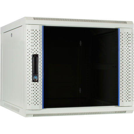 Armario de pared Dsi 9u blanco con puerta de cristal - rack para servidores ds6609w (blanco, 600 x 600 x 500 mm)