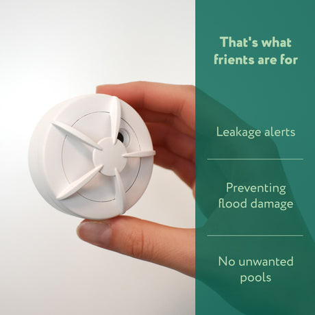 Detector de fugas de agua Frient (blanco, zigbee 3.0)