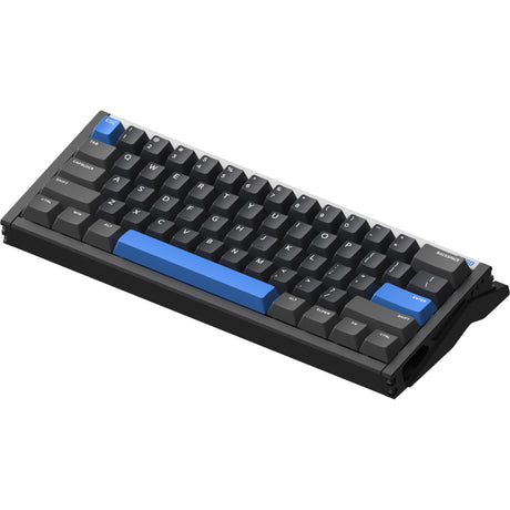 Teclado para juegos con interruptor magnético Iqunix ez60 (negro, diseño estadounidense (qwerty), juego de jade magnético gateron, 60%, rgb, teclas pbt de doble disparo)