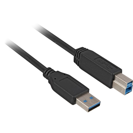 Sharkoon USB-A 3.0 > Cable USB-B (negro, 3 metros)