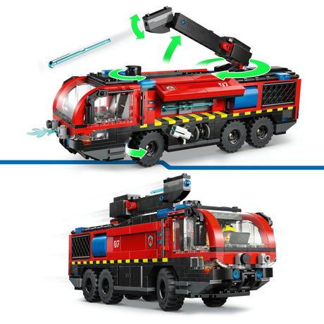 Lego city - juguete de construcción del camión de bomberos del aeropuerto (60499)