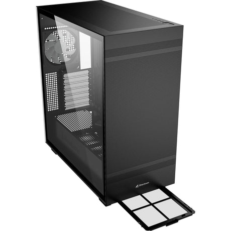 Sharkoon rebel c50 carcasa midi torre rgb negra (negro | 2x usb-a | 1x usb-c | rgb | vidrio templado)