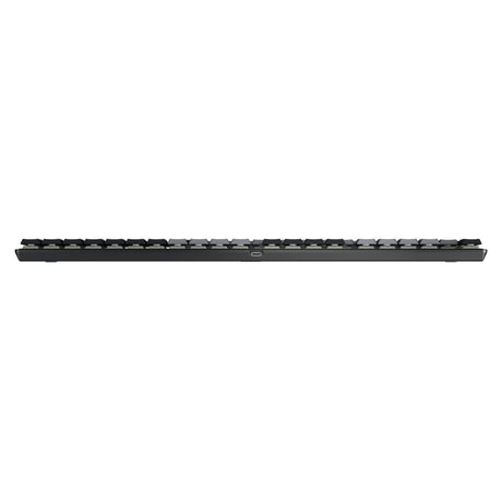 Teclado mecánico Cherry KC 500 MX LP (negro, diseño EE. UU. (QWERTY), MX de perfil bajo 2.0 marfil, 100%, LED blancos, teclas PBT)