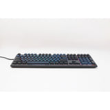 Ducky one 3 pro, teclado para juegos (negro, diseño estadounidense, azul cherry mx2a, led rgb, pbt de doble disparo, mecánica quack, intercambio en caliente)