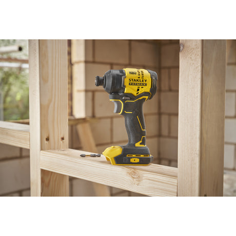 Atornillador de impacto Stanley fatmax v20 18v (negro amarillo, batería y cargador no incluidos)