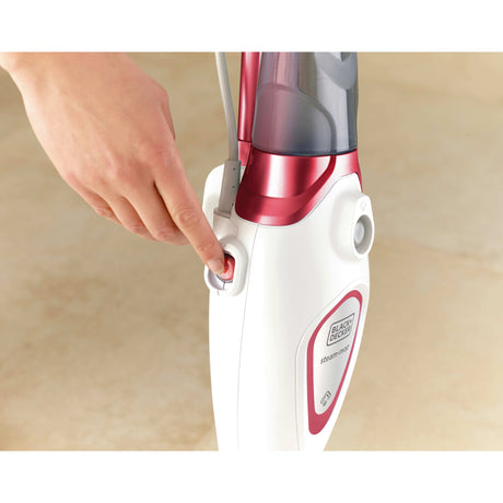Black+decker bds1616r 1600w trapeador a vapor con 2 paños de vapor limpiador a vapor (blanco rojo)