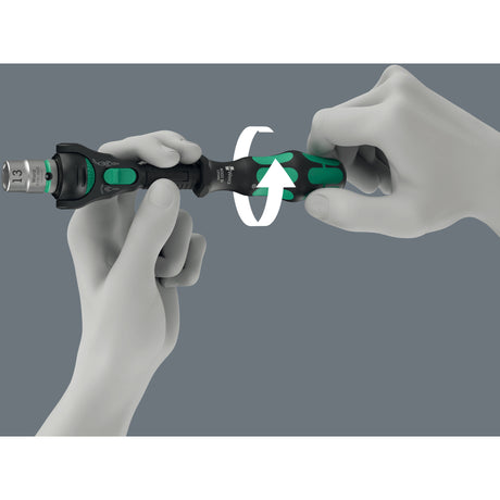 Wera 8000 b carraca de velocidad zyklop edición negra con accionamiento 3 8 (negro verde)