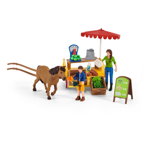 Schleich Farm World - Figura de juego móvil con puesto de granja