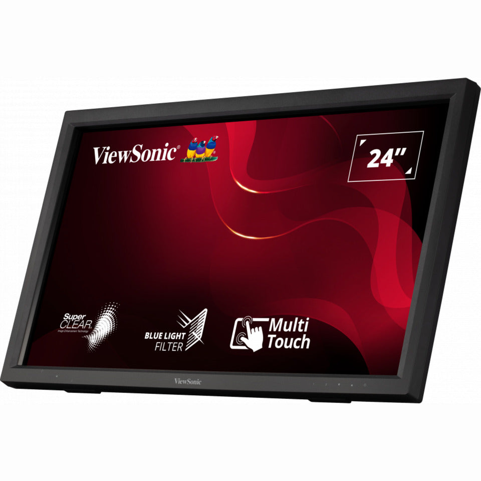 Monitor táctil IR Viewsonic TD2423 24 (negro, 1x HDMI, VGA, DVI-D, USB-A, USB-B)
