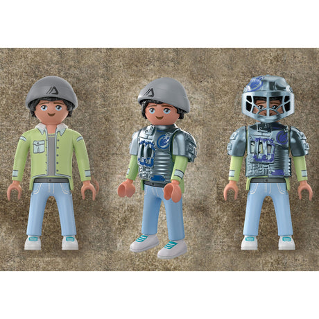 Playmobil Dino Rise - Saichania: Juguete de construcción Defensa de los Luchadores (70626)
