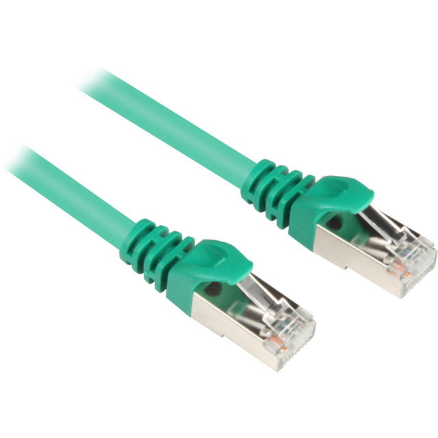 Cable de red Sharkoon SFTP, RJ-45 con Cat.6 (verde, 10 metros)