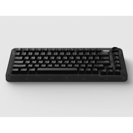 Teclado mecánico inalámbrico Iqunix zx75 dark side (negro, diseño estadounidense (qwerty), marrón cereza mx, 75%, leds rgb, intercambiable en caliente, pbt de doble disparo, 2,4 ghz | bluetooth 5.1 | usb-c)