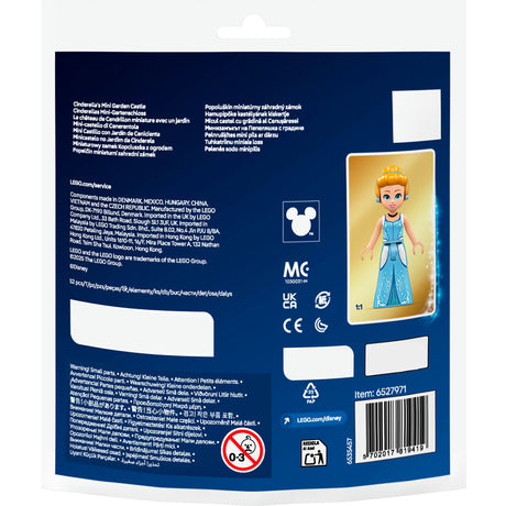 Lego Disney Princess - Juguete de construcción del castillo de Cenicienta Mini Garden (30695)